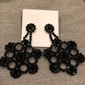 Kate space black statement earrings